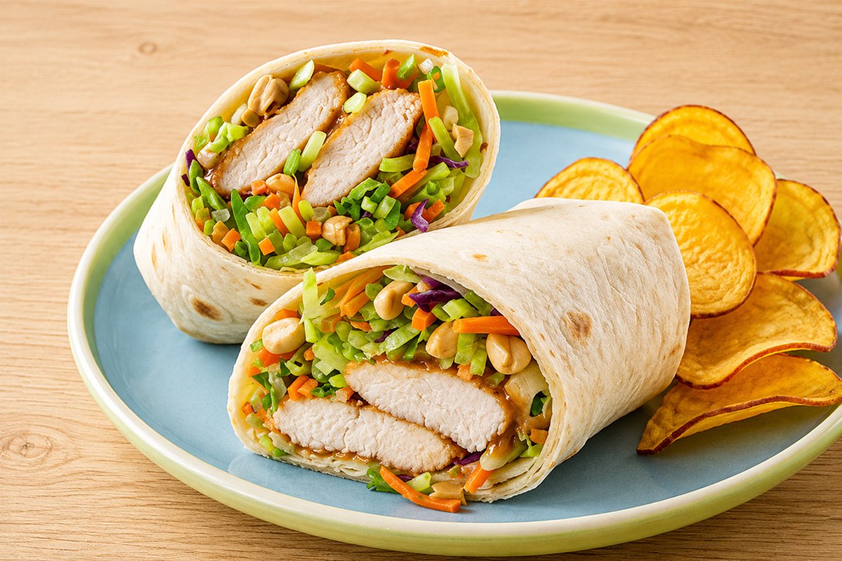 Authentic Chicken Shawarma Wrap
