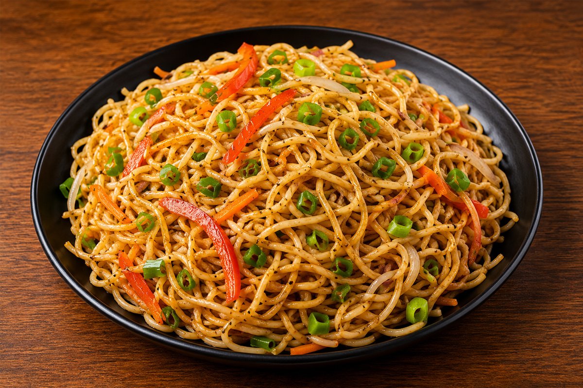 Vegetable Hakka Noodles