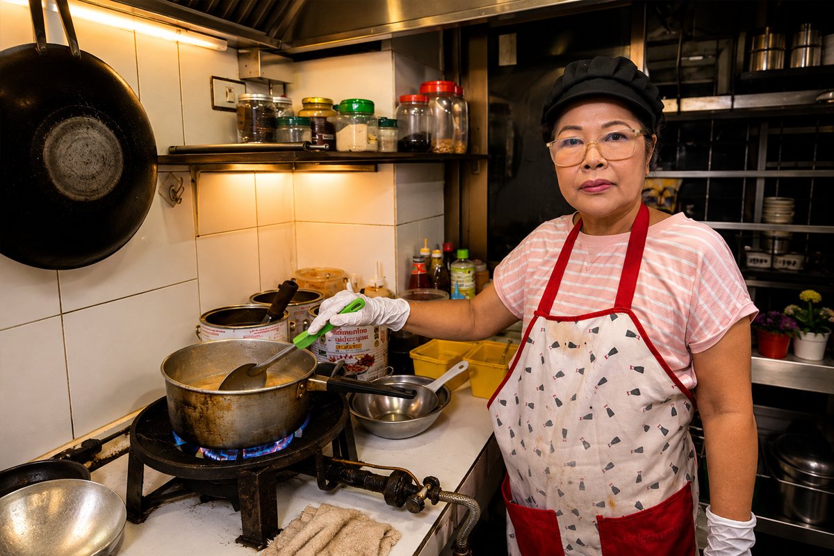 Master Chef Preparing Food